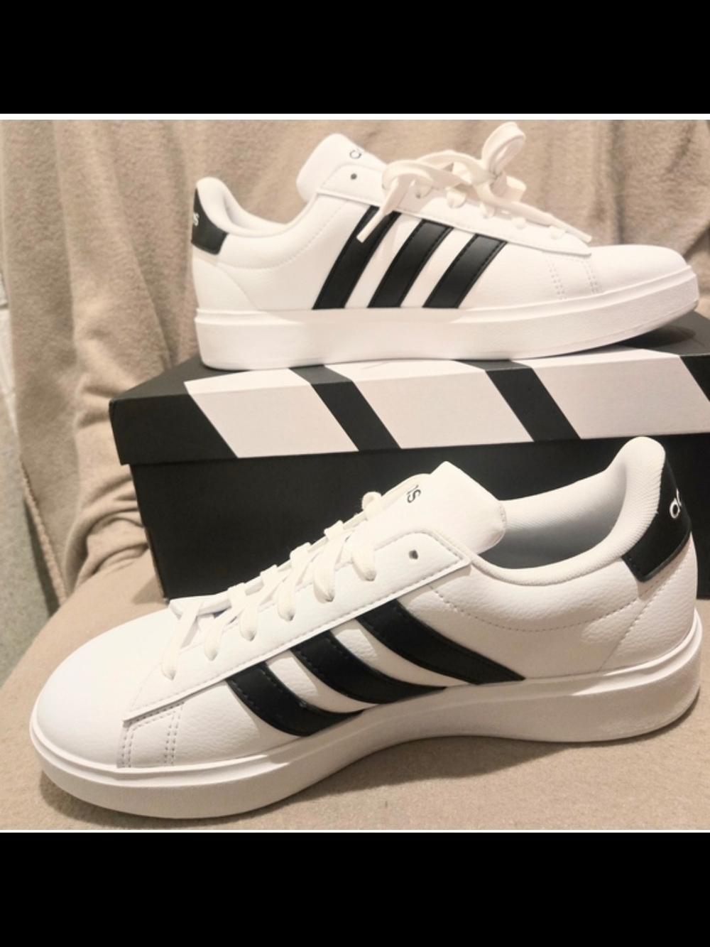 Adidas Grand Court 2 Sneakers. Women Size 8. Navy